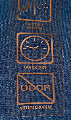This label offers rare clarity. The BCG garment has an antimicrobial coating.