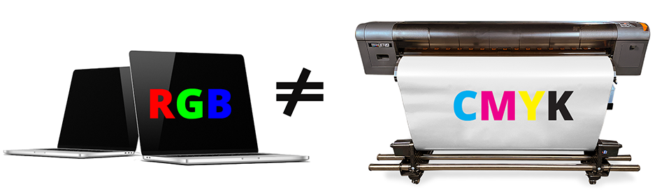 RGB and CMYK are fundamentally different color spaces.