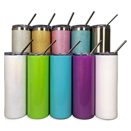 Skinny tumblers ready for sublimation